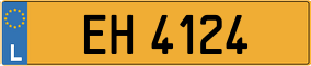 Trailer License Plate